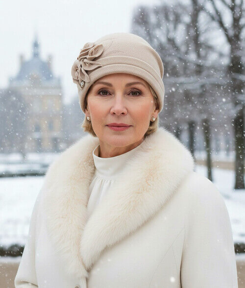 Caciula de dama Tioko - Culoare Bej deschis - WILLI.ro