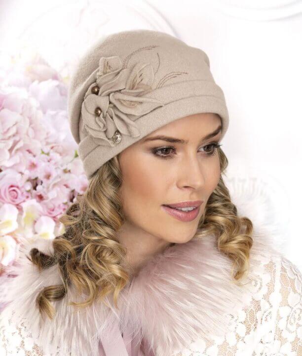 Caciula de dama Tioko - Culoare Bej deschis - WILLI.ro