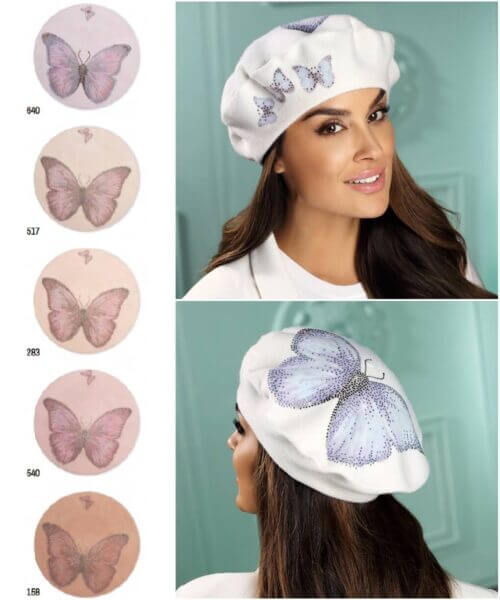 Caciula de dama tip bereta eleganta Fela