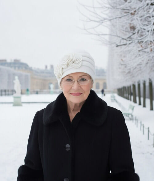 Caciula de dama Sally 1 - Culoare alb - WILLI.ro