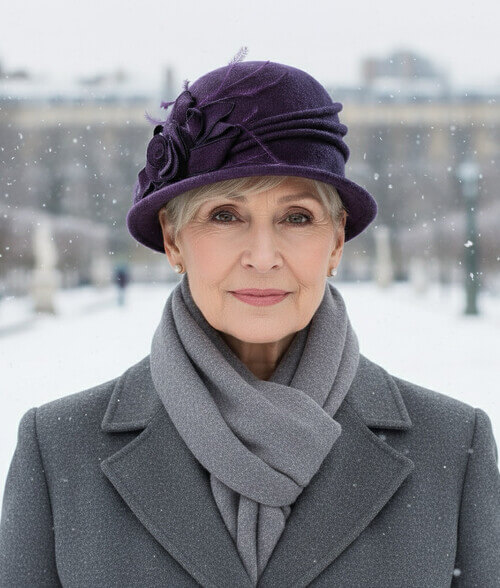 Caciula de dama stil palarie Fabienne 3