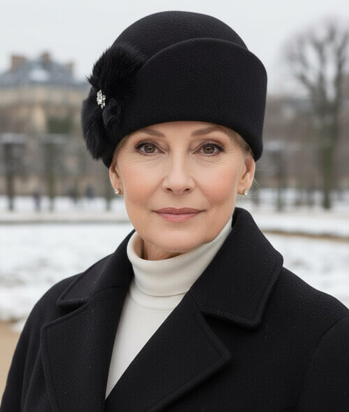 Caciula eleganta de dama Amalfis 2