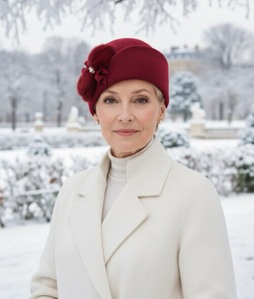 Caciula eleganta de dama Amalfis 3