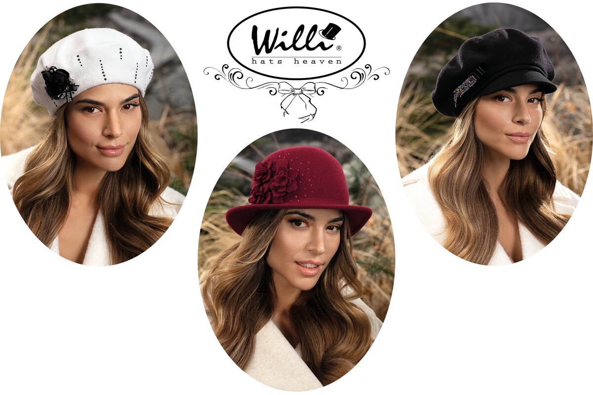 Accesorii de pus pe cap – căciuli, berete, șepci, pălării și turbane WILLI, din lână merinos, pentru stil și protecție în sezonul rece